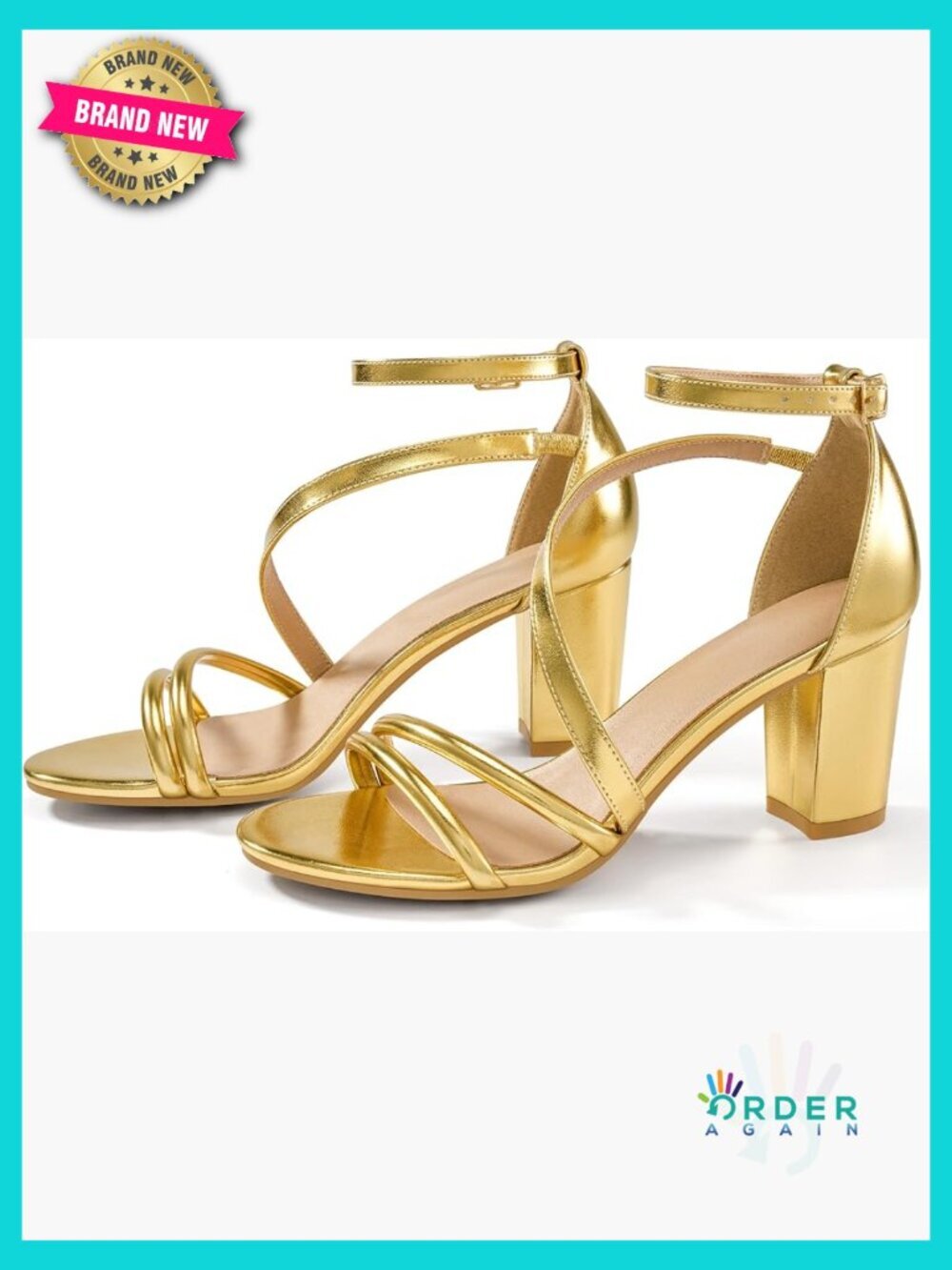 Block Heel Sandals Stable Open Toe Ankle Strap Dressy Business Office